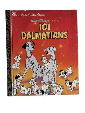 Vintage Walt Disney Classic 101 Dalmatians Little Golden Book